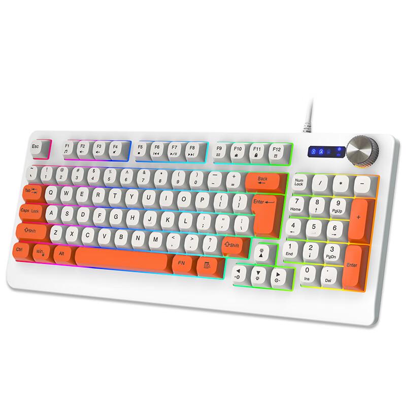 

Y-FRUITFUL K93 93-Key RGB Wired Membrane Keyboard