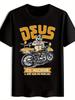 Vintage Rock Band Graphic T-shirt - Short Sleeve Crew Neck
