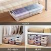 Tenma Lockseed 74 Deep Storage Case with Rollers for Vertical and Horizontal Movement, Made in Japan. This deep storage case is perfect for closet sto