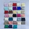 Cartão de Cores Tecido Cetim de Seda 33 Cores Sólidas Disponíveis Cartão de Cores Charmeuse de Seda Duchess Amostra para Verificação da Qualidade da Cor