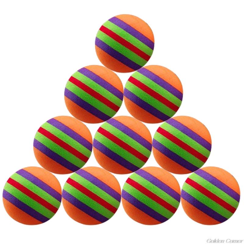 10 Pcs Pet Toy Latex Balls Colorful Chew For Dogs Cats Puppy Kitten Soft Elastic Dropshipping