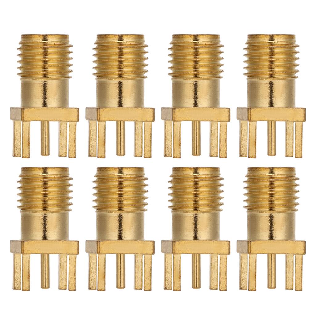 100Pcs RF Coaxial Cable Adapter Female Coax Line Connector Base Set Kit for PCB Module
