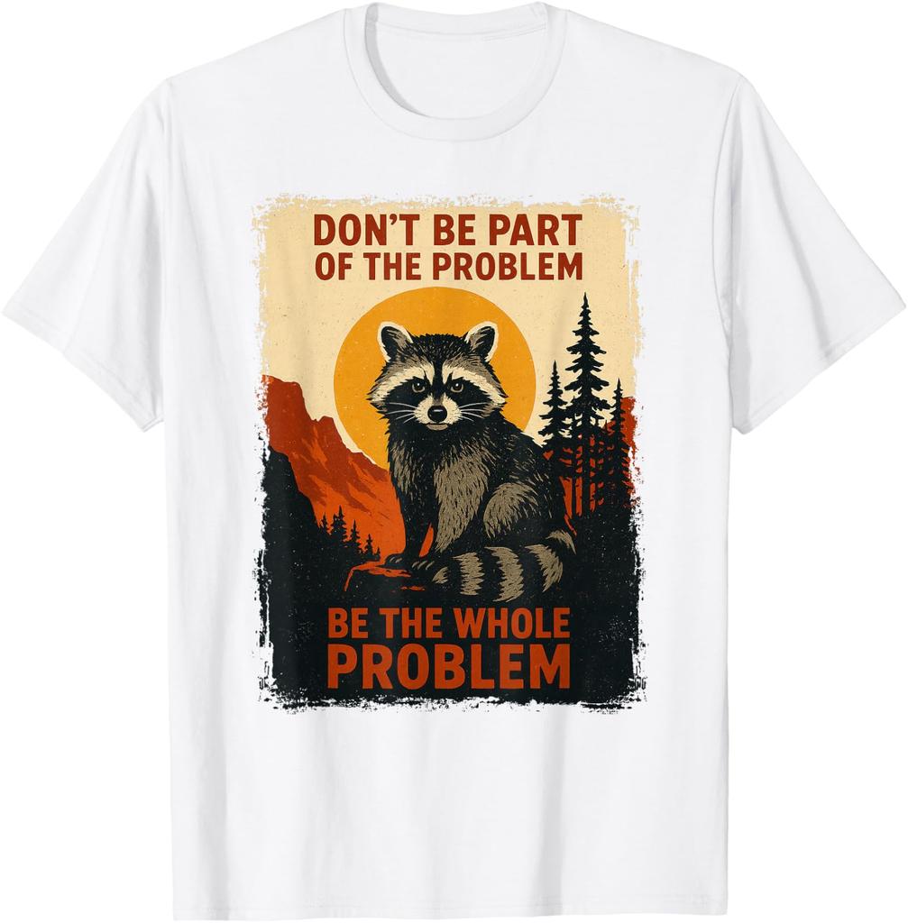 Funny Raccoon Nature Wildlife Outdoor Graphic Unisex T-Shirt 9