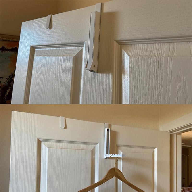 2Pcs Foldable Over Door Rack Space Saving Storage Stand for Clothing and Accessories Household Clothing Hanger