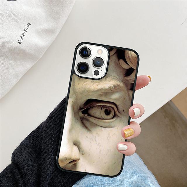Řecká estetika Sádrová socha Pouzdro na telefon Pro iPhone 17 Air 15 16 Kryt 11 13 14 Pro Max 12 Plus Max Fundas