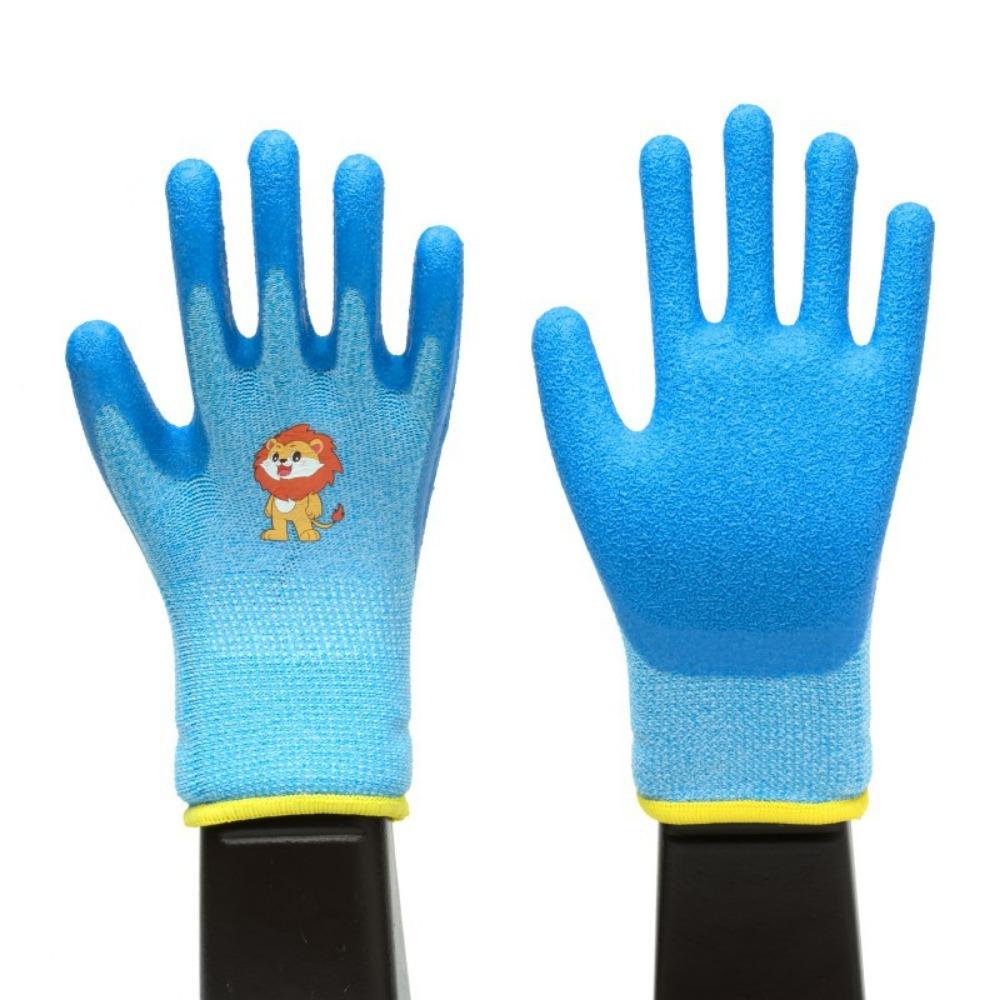 Cartoon Animal Kids Work Gloves Multi-purpose Latex Coated Gloves Durable Gardening Glove  Unisex