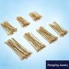 9-Shaped Earring Pins in Steel Color - 304 Stainless Steel DIY Jewelry Accessories