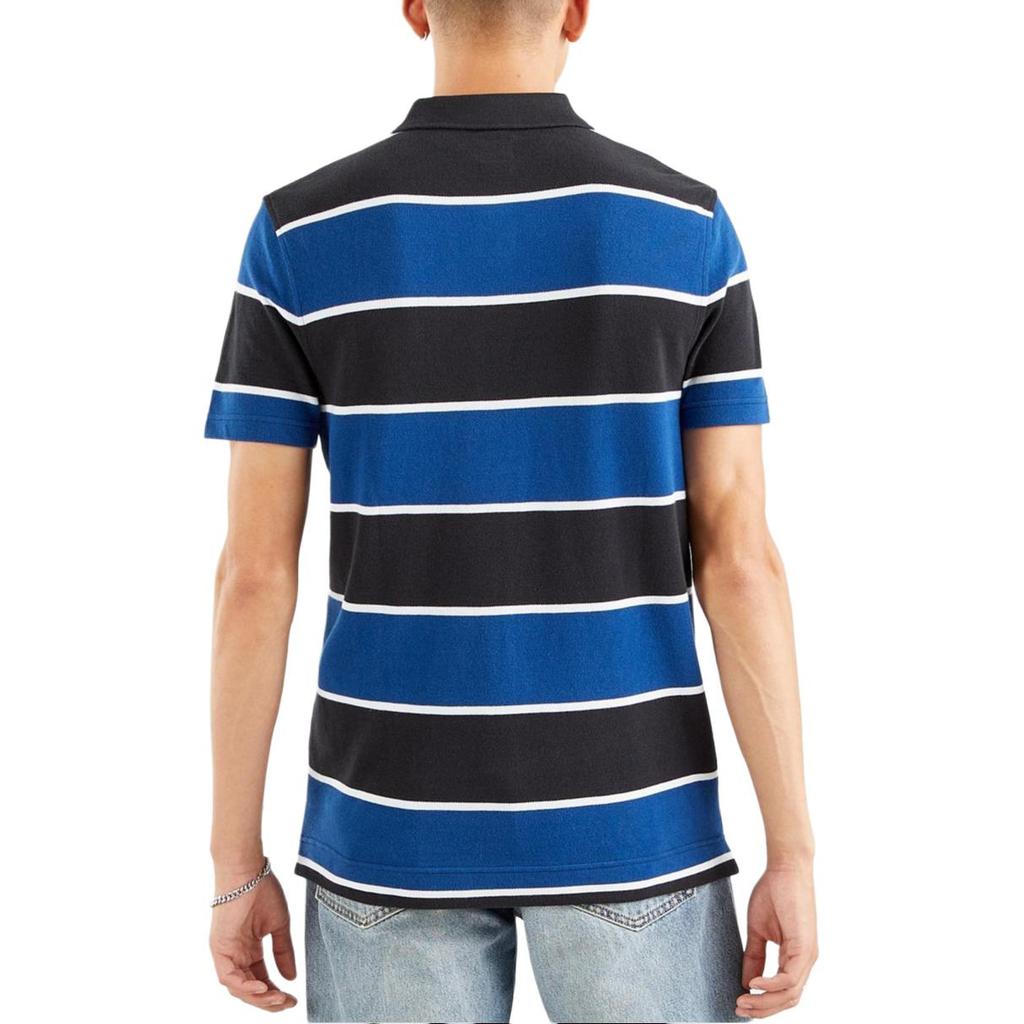 Levis Striped Color Block Casual Short Sleeve Polo Shirt Men Polo Shirts Blue 35959-0005