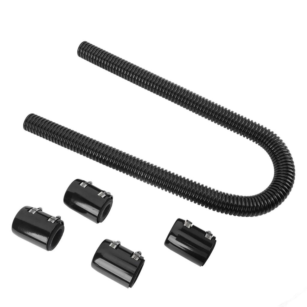 Radiator Flexible Coolant Water Hose Kit with Cap Clamp Stainless Steel 48 Inch Universal Engine Cooling Water Hose Kit