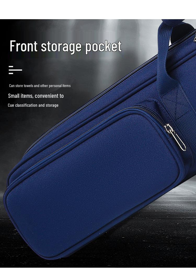 Portable Billiard Cue Storage Bag - Customizable 1/2 or 3/4 Snooker Cue Case for Men and Women
