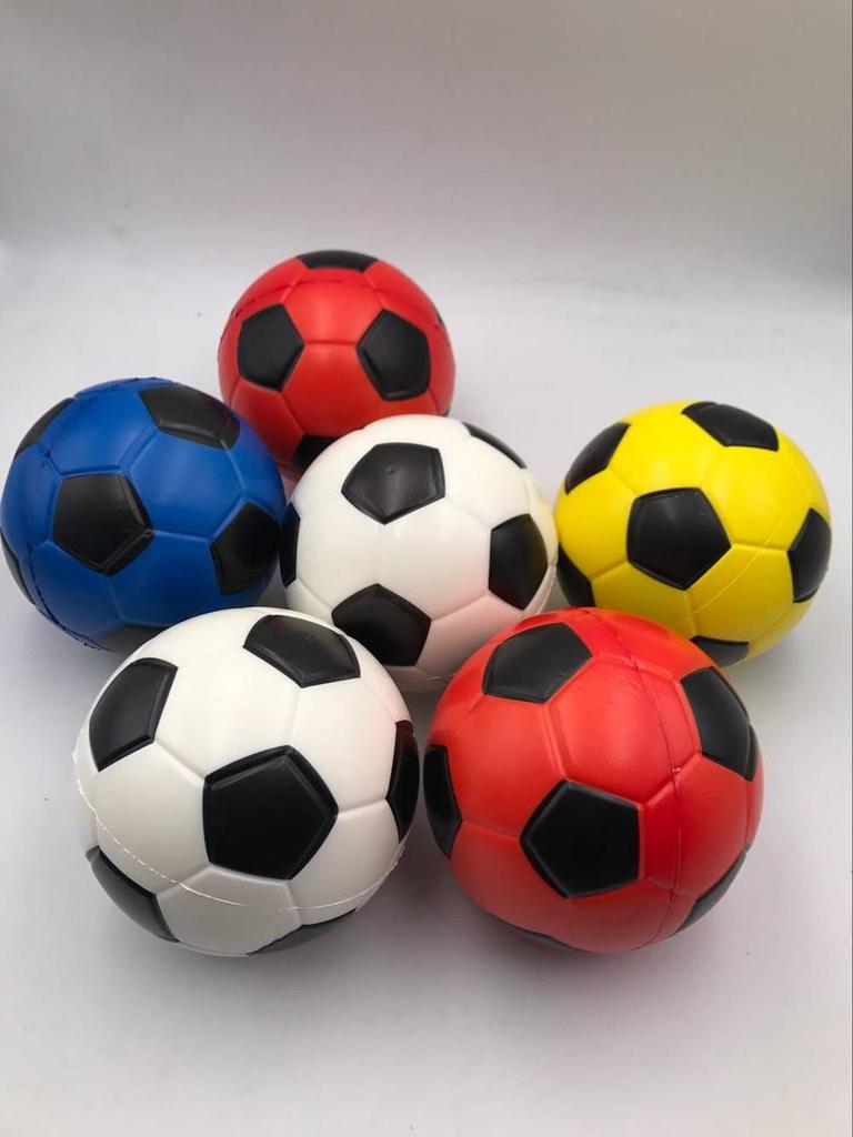 PU Soft Sponge Ball Set: 12.5cm Elastic Toy Balls for Kids - Football, Basketball, Rugby