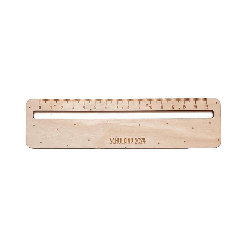 Creative Student Wooden Hollow Ruler Children'S Stationery Measuring Tool School Stationery Gift Reading Strips Drawing Ruler