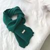 Solid Color Long Thickened Neckscarf Cold-proof Winter Warmer Scarf  Women