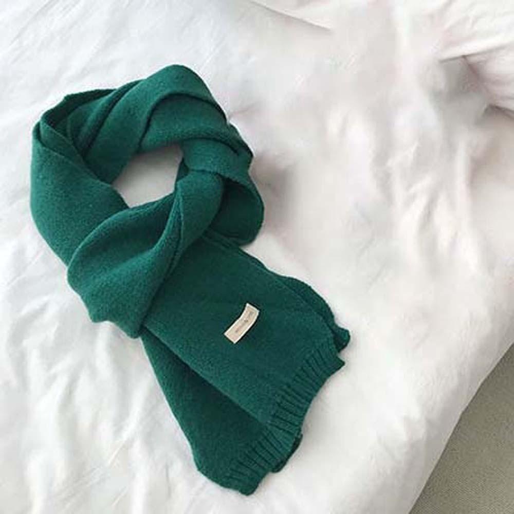 Solid Color Long Thickened Neckscarf Cold-proof Winter Warmer Scarf  Women