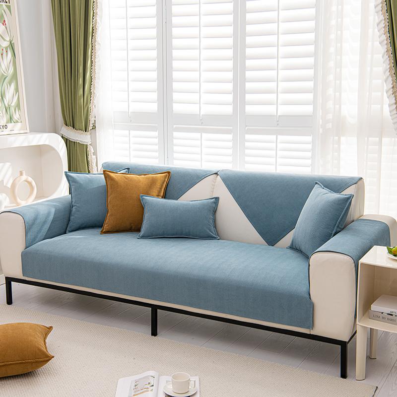 Chenille Sofa Cover for Living Room Four Seasons Universal Non-Slip Couch Cover Towel Sofa Protective Mats For Home Decoration