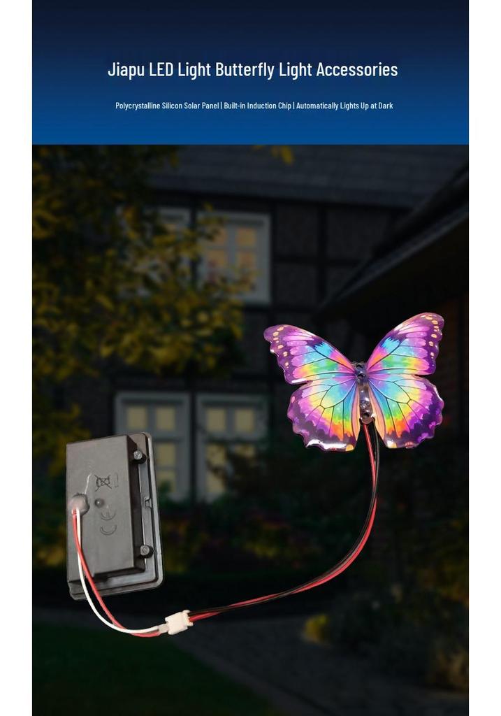 Solar LED Hummingbird & Butterfly Outdoor Light with Resin and Wrought Iron Design
