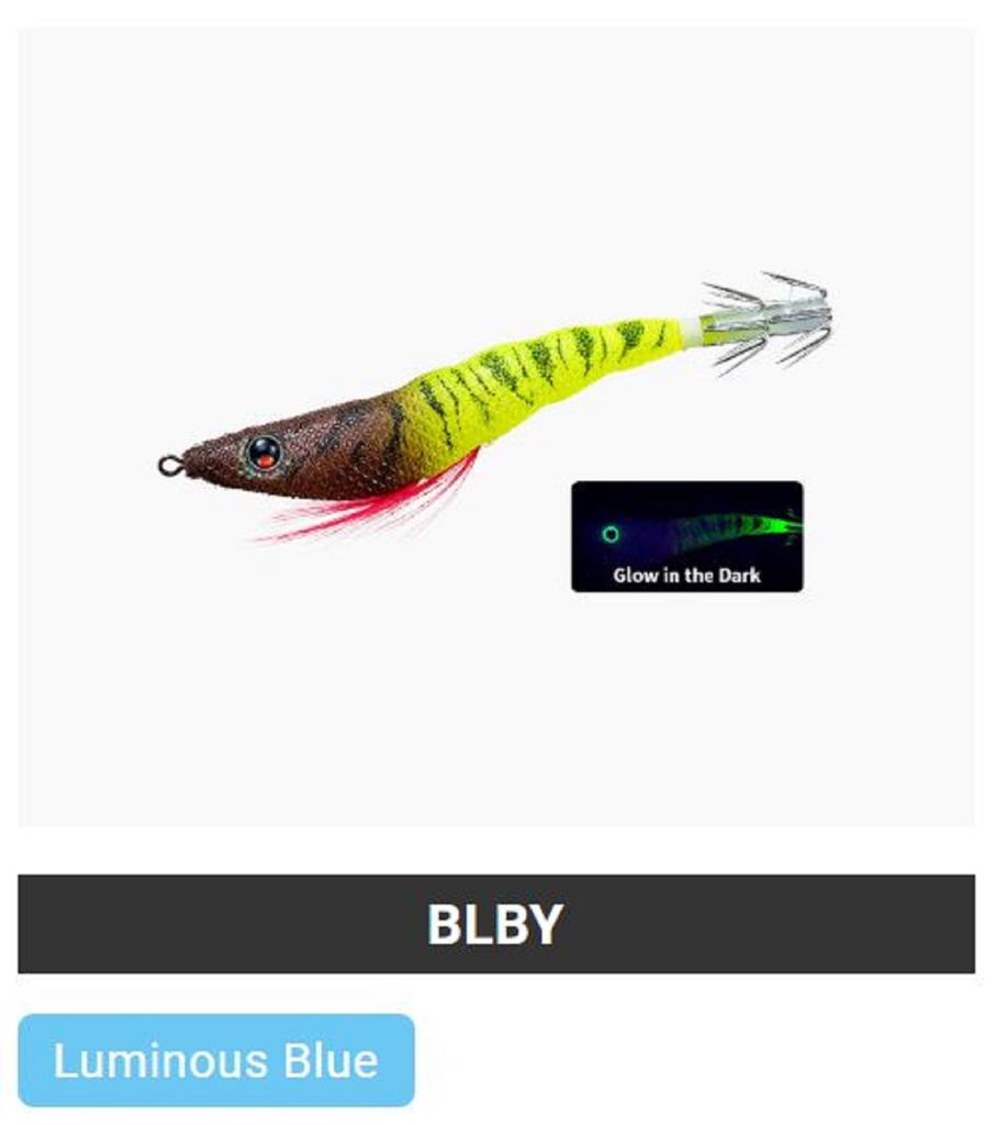 Yo Zuri EZ Slim Cloth 80mm Squid Jig A1626-BLBY (0979)