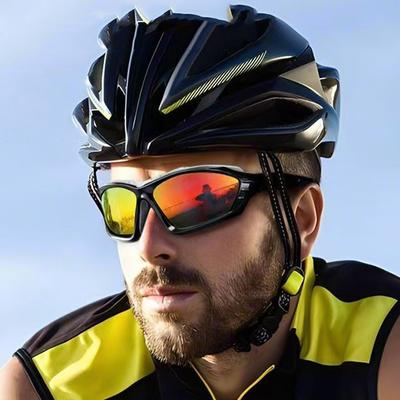 Mode Extérieure Homme et Femme Lunettes de Cyclisme Randonnée et Course Lunettes de Soleil Coupe-vent UV Éponge Lunettes de Soleil de Sport 5347