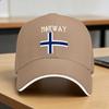 Norway with Norwegian Flag Colors Baseball Cap  Unisex Women Custom DIY Trucker Hat Spring Fashion Outdoor Gym Baseball Caps