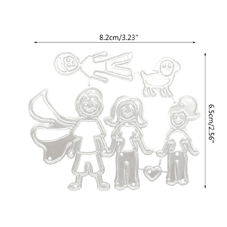 CarbonSteel Metal Cutting Dies Handmade Crafts Children Kids Girls Boys