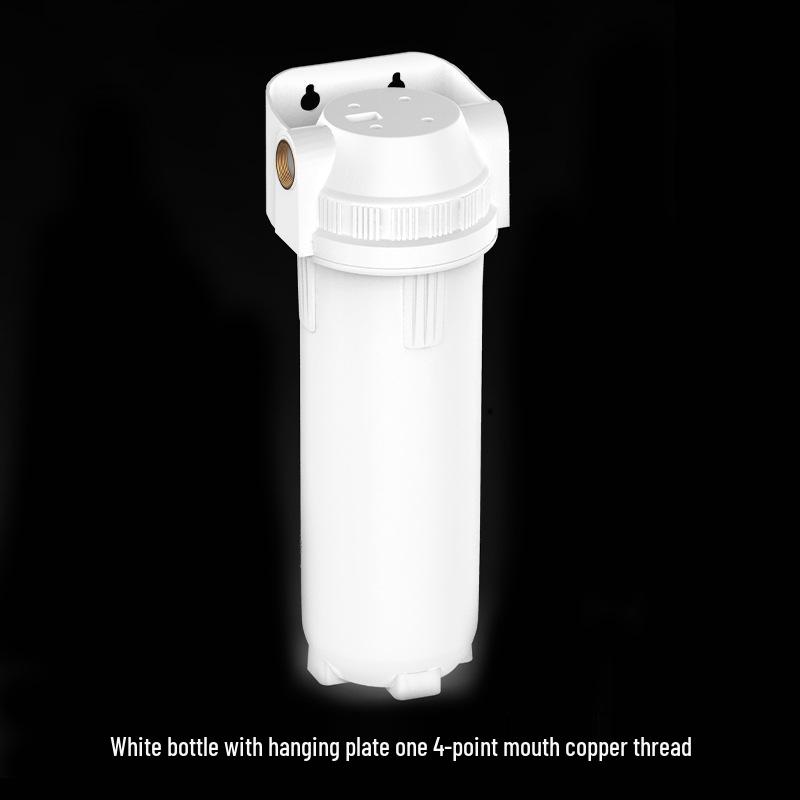 10-inch Transparent Explosion-Proof Water Purifier Filter Housing with PP Cotton Filter, Available in 2/3/4 Inch Ports.