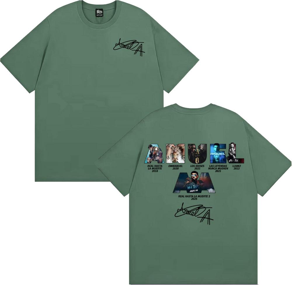 

Anuel AA Rhlm 2 Real Hasta La Muerte Album Cover T Shirt Mens Clothing Fashion Hip Hop Style Tshirts Cotton 100 Casual Tshirt 3XL