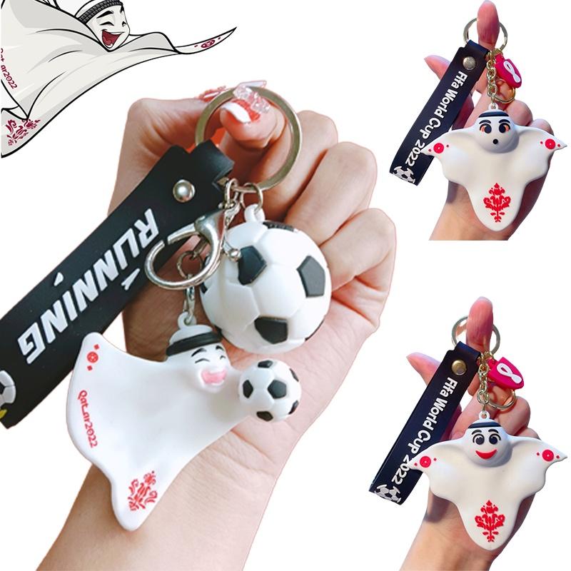 2022 Mascot Qatar Laeeb Toy Keychain Pendant Keyring Kids Gifts Christmas