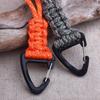 Parachute Cord Carabiner Woven Paracord Keychain Nylon Lanyard Hand-Woven Starp Backpack Key Ring