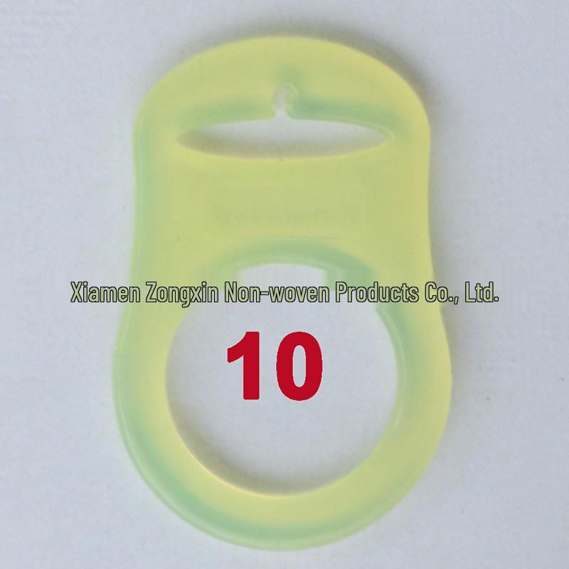Eco-Friendly Silicone Baby Pacifier Ring with Soothing Buckle