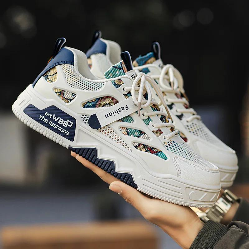 Mode Herren Luxus Laufschuhe Atmungs Skateboard Schuhe Chunky Bequeme Beiläufige Turnschuhe Männer Tenis Masculino Schuhe Male2024