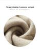 Men's Cashmere Knit Zipper Sweater - Solid Color, Loose Fit, Half-High Collar, Autumn/Winter Collection