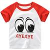Kids Short Sleeve T Shirt Toddler Boys Girls Color Patchwork Summer Tops Cartoon Printed Graphic Tees