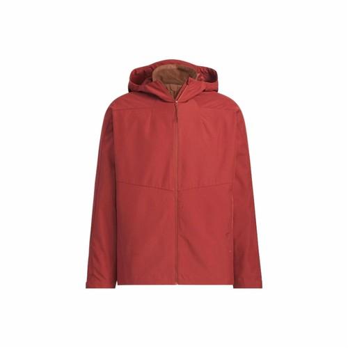 adidas Men s Windproof and Warm Jacket Soft Brown and Soft Red L коричневый/красный