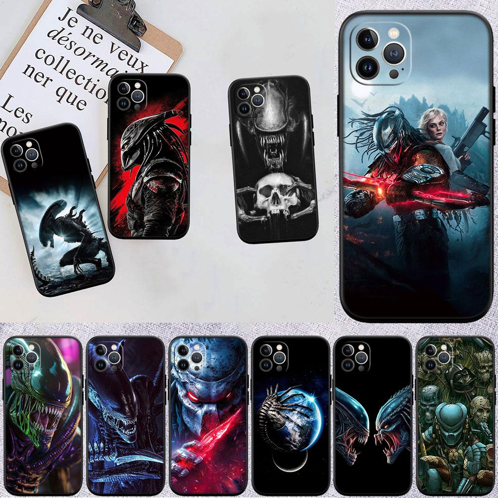 CJ4 Aliens Vs Predator Xenomorph Soft Shell Phone Case for OPPO A3 Pro A72 A74 A76 A77 A77S A78 A79 A94 A95 A18 A40M A58