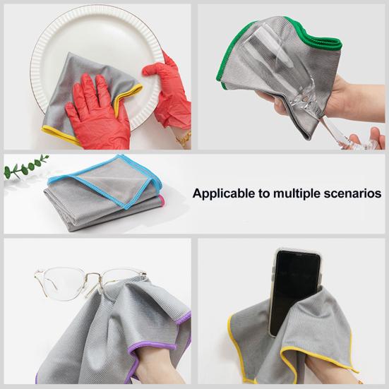 Yousheng 1/3/5/10Pcs Kitchen Rag Kitchen Car Reusable Cleaning Cloth Soft Texture No Lint Multi-Purpose Cleaning Towel