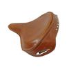 Solo Seat For Harley Brown Leather Skirt Knucklehead Panhead Shovel TC Bobber