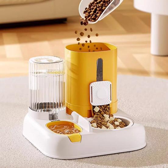 Automatic Pet Feeder 2-in-1 Pet Food Feeder And Water Dispenser Large Capacity Cat Feeding Station for Small Medium Cats Dogs