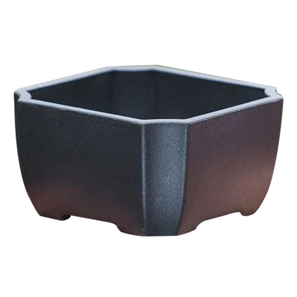 Durable Thick Flower Pot Imitation Purple Clay Bonsai Succulent Basin Simple Plant Bowl  Home