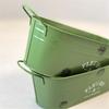 Iron Garden Planter Container Oval Design Ergonomic Handles Weather Resistant Coating Suitable For Courtyard Outdoor Use