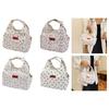 Fashionable Floral Pattern Lunch Carriers Elegant Women's Lunch Bag with Multiple Pockets Casual Work Zippered Handbag