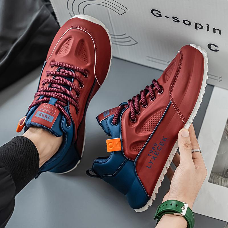 Fashion Retro Sneakers for Men Comfortable Platform Shoes Trainers Mens Lace-up Casual Sneakers Large Size 48 Zapatillas Hombre