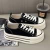 European Platform Canvas Shoes Women's New Spring Heightening Sports and Leisure Versatile Board Shoes