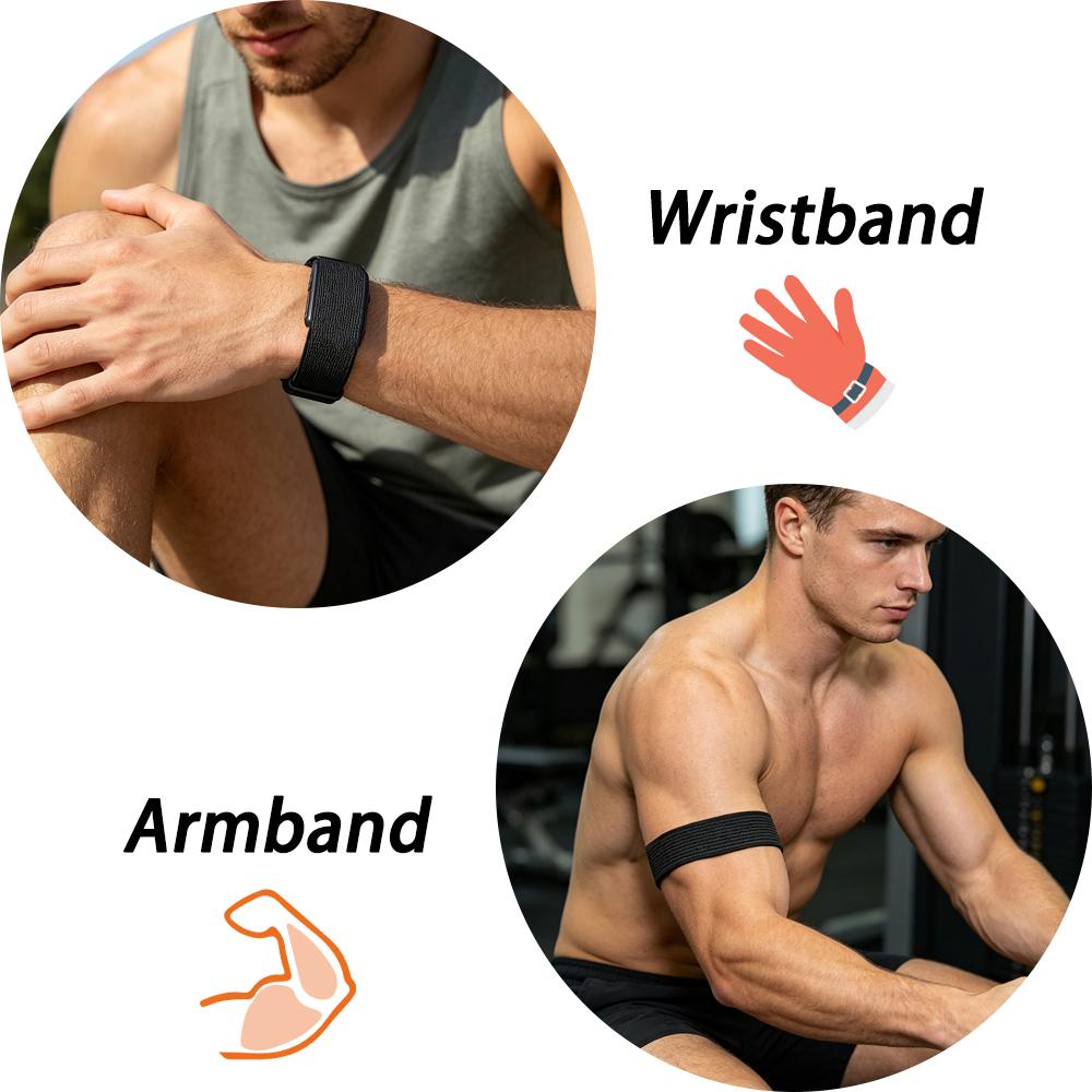 Premium Custom Nylon Loop Replacement Soft Strap For Garmin CIRQA Smart Band Adjustable Wrist Upper Arm Bicep Bracelet Accessory