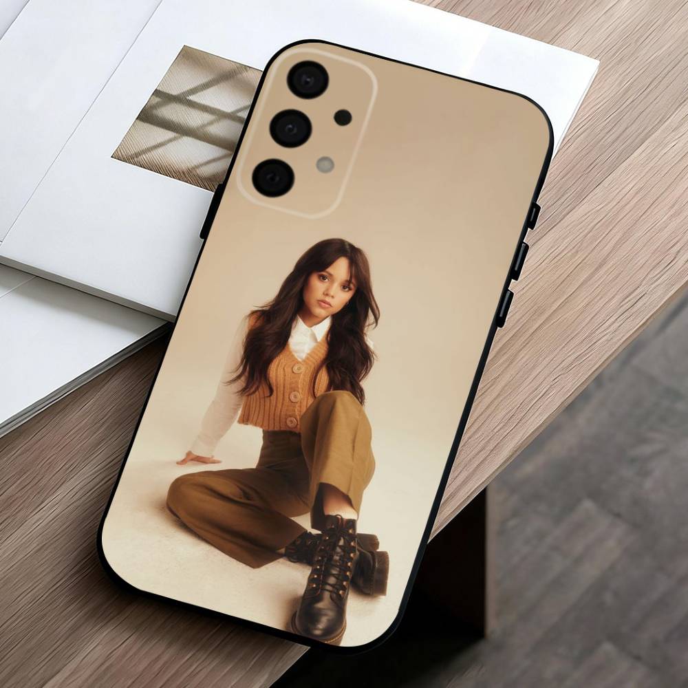 

Gen-z-icon Actress J-Jenna O-Ortega Phone Case For Samsung Galaxy A73,A72,A71,A70,A53,A52,A51,Soft Silicone Black Cover Samsung a21s