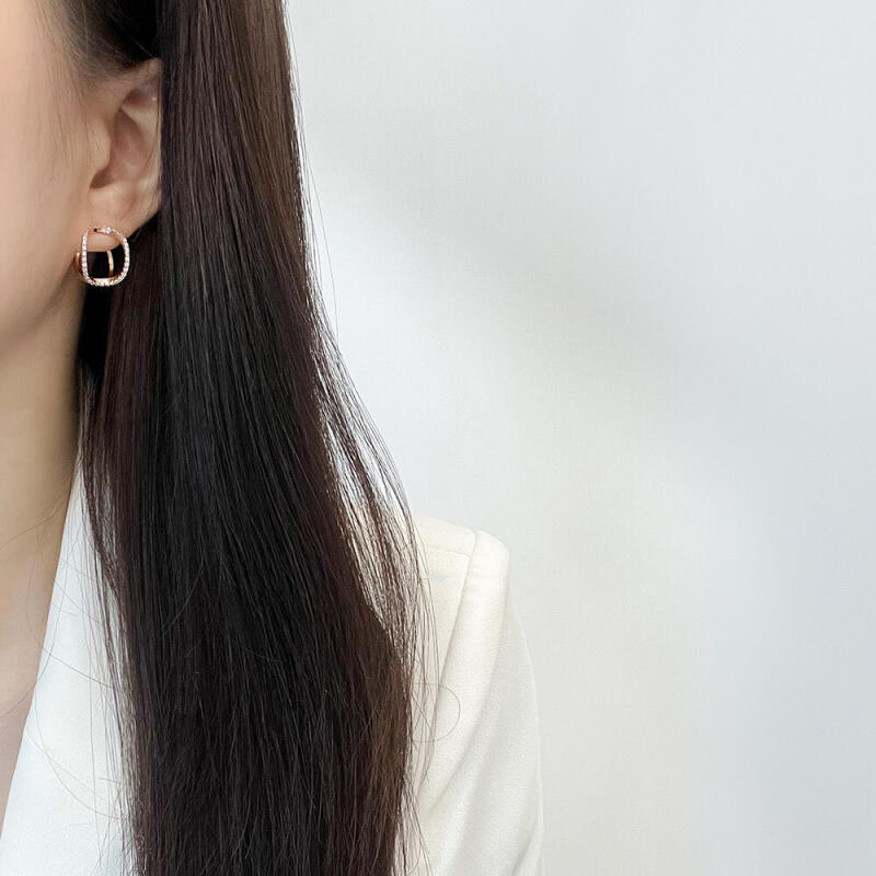 14K Gold Pin Oha One-Touch Earrings