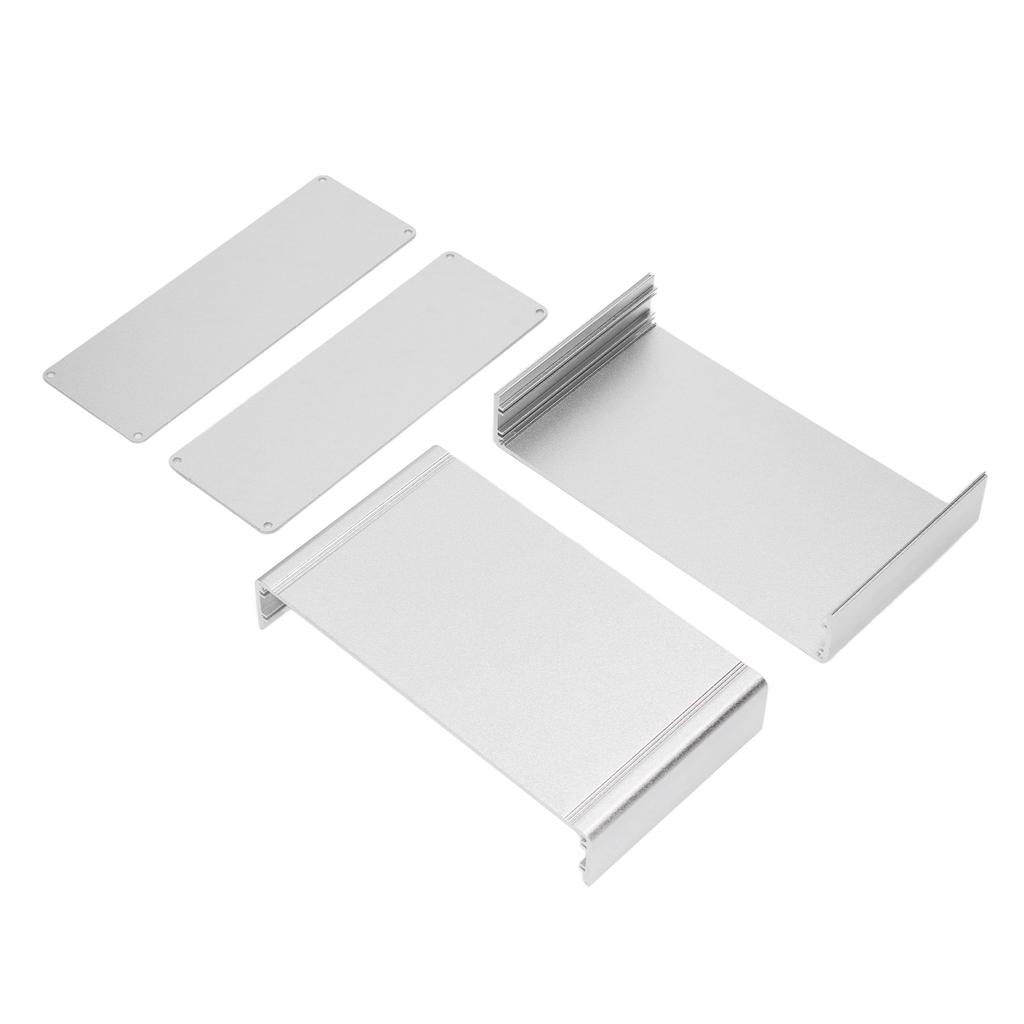 Aluminium Electric Box Waterproof Junction Enclosure Case Split Type for DIY Silver 62x178x100mm