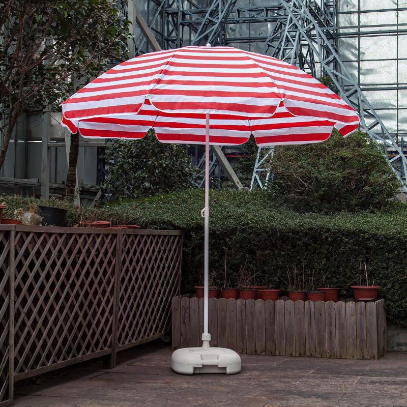 Large Outdoor Sunshade Beach Umbrella for Balcony, Courtyard, and Garden