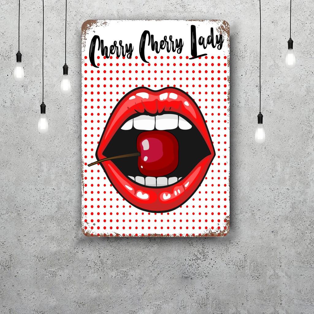 cherry Movie Funny Bar Metal Sign Retro Plaque Vintage Sign Alcohol Drinker Pub Club Man Cave Kitchen Wall Decoration