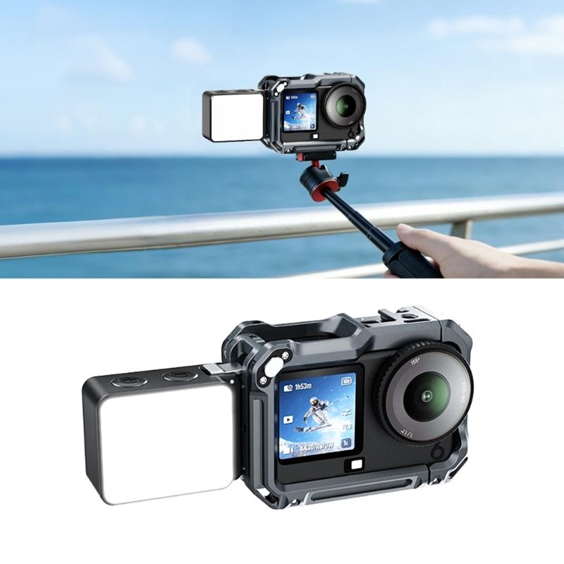 Action6 Magnetic Fill Light With Type C Port 1/4 Hole For Action 6 Camera Outdoor Photography Low Light Shoot Light