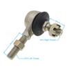 1Pcs Left/Right 19mm/22mm/28mm M10*M10 Joint Ball Head Tie Rod End for 50cc-110cc UTV ATV Quad Bike